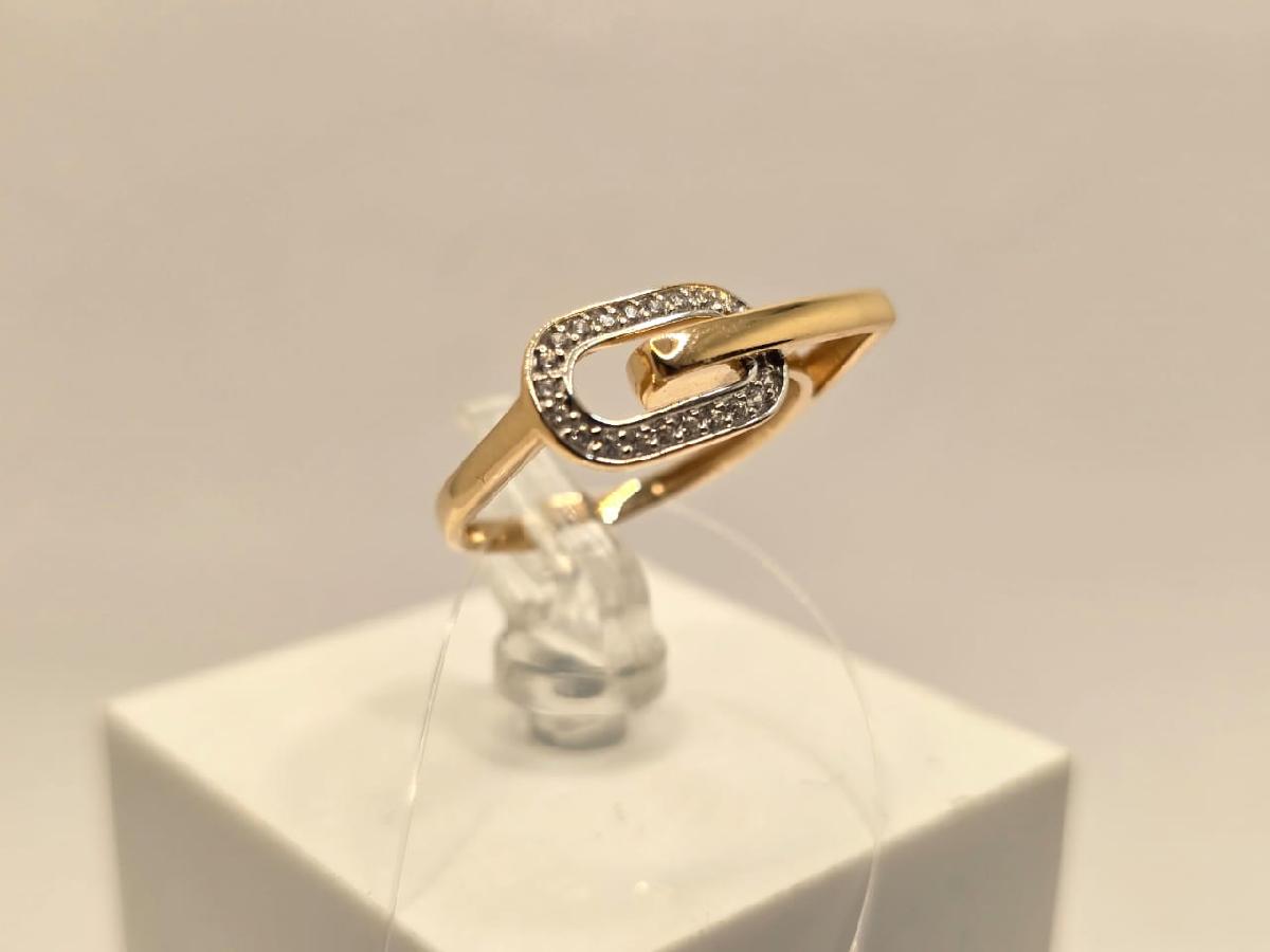 КОЛЬЦО С КАМНЯМИ (Au 585)