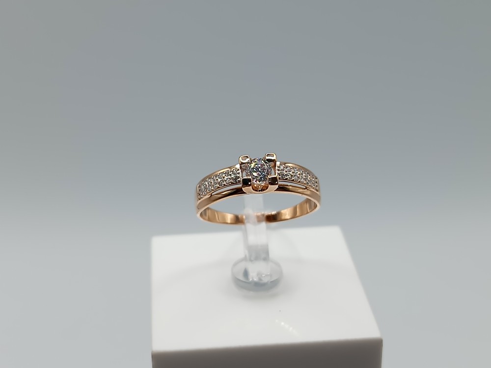 КОЛКМИ585 КОЛЬЦО С КАМНЯМИ (Au 585)