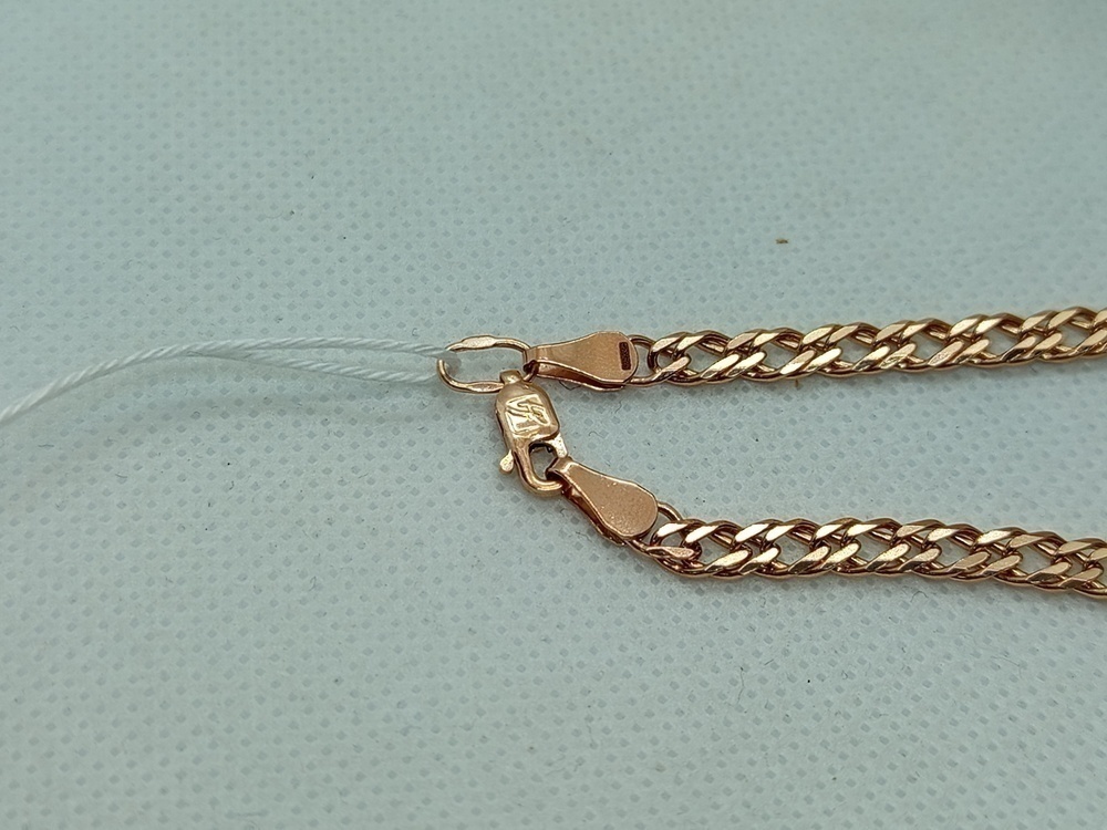 ЦЕПЬ ПОЛНОВЕСНАЯ Ромб двойной (Au 585)