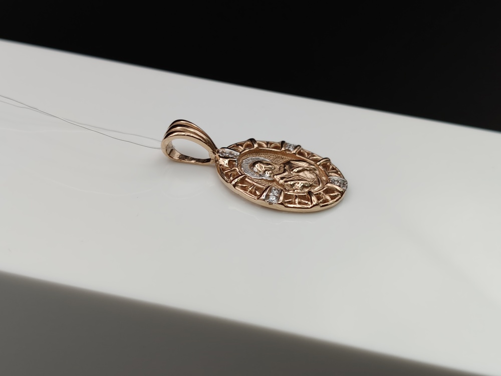 ПОДВЕСКА ИКОНА с камнями (Au 585)