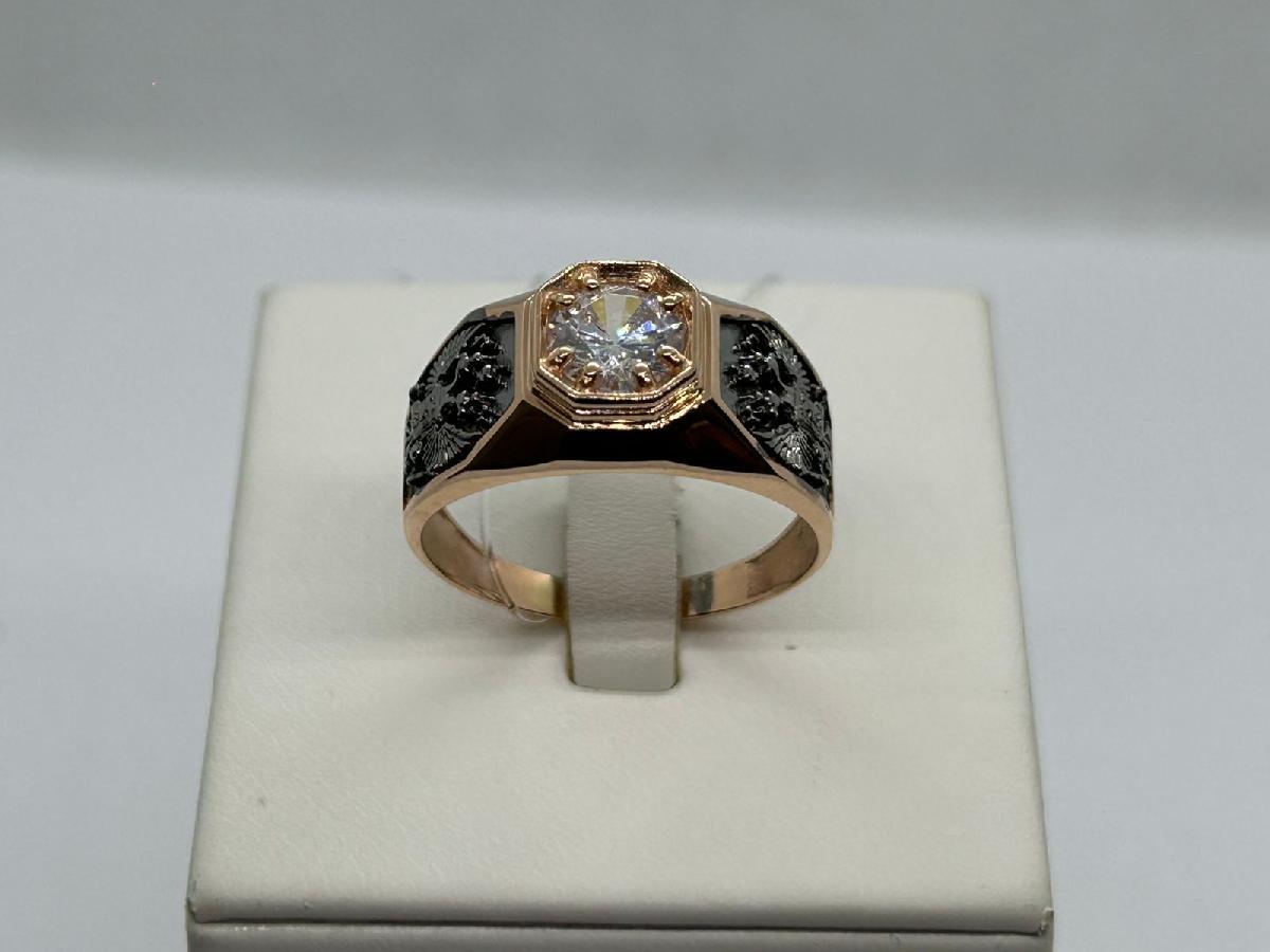 ПЕЧАТКА С КАМНЯМИ (Au 585)