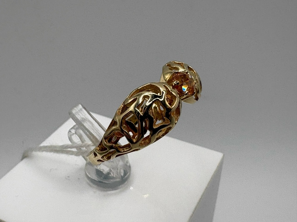 КОЛКМ585 КОЛЬЦО С КАМНЕМ (Au 585)