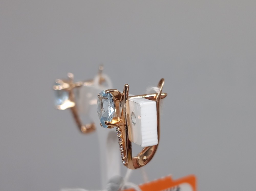 СЕРЬГИ С КАМНЯМИ (Au 585)