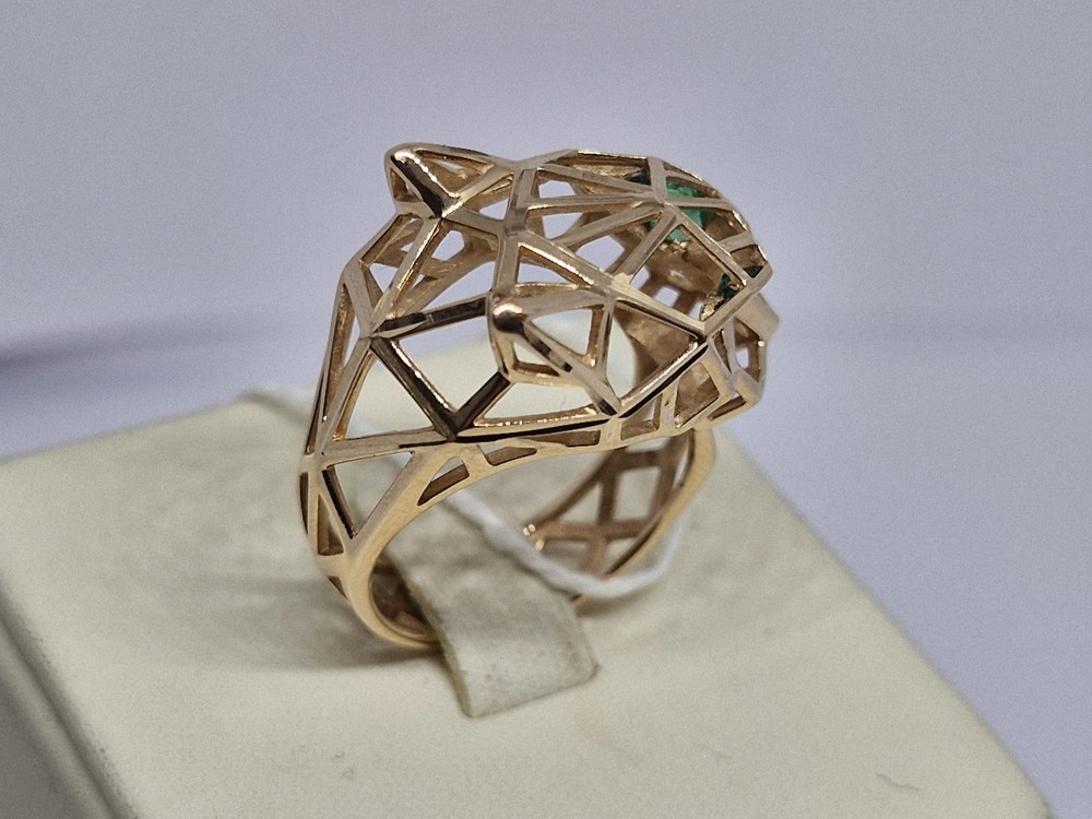 КОЛКМИ585 КОЛЬЦО С КАМНЯМИ (Au 585)