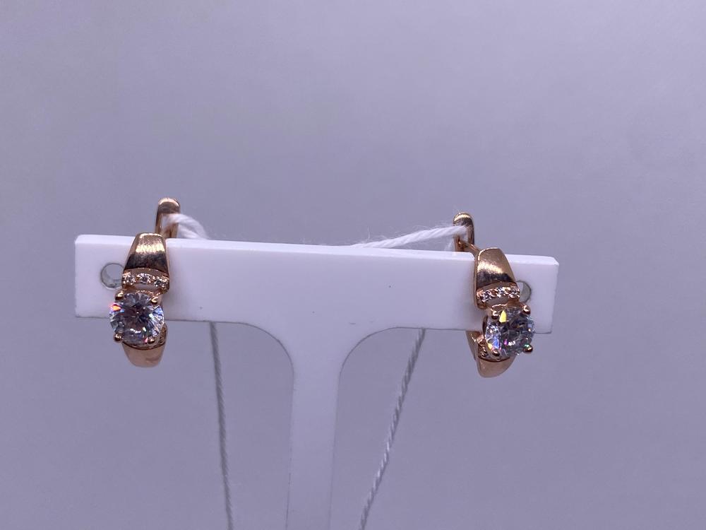 СКМИ585 СЕРЬГИ С КАМНЯМИ (Au 585)