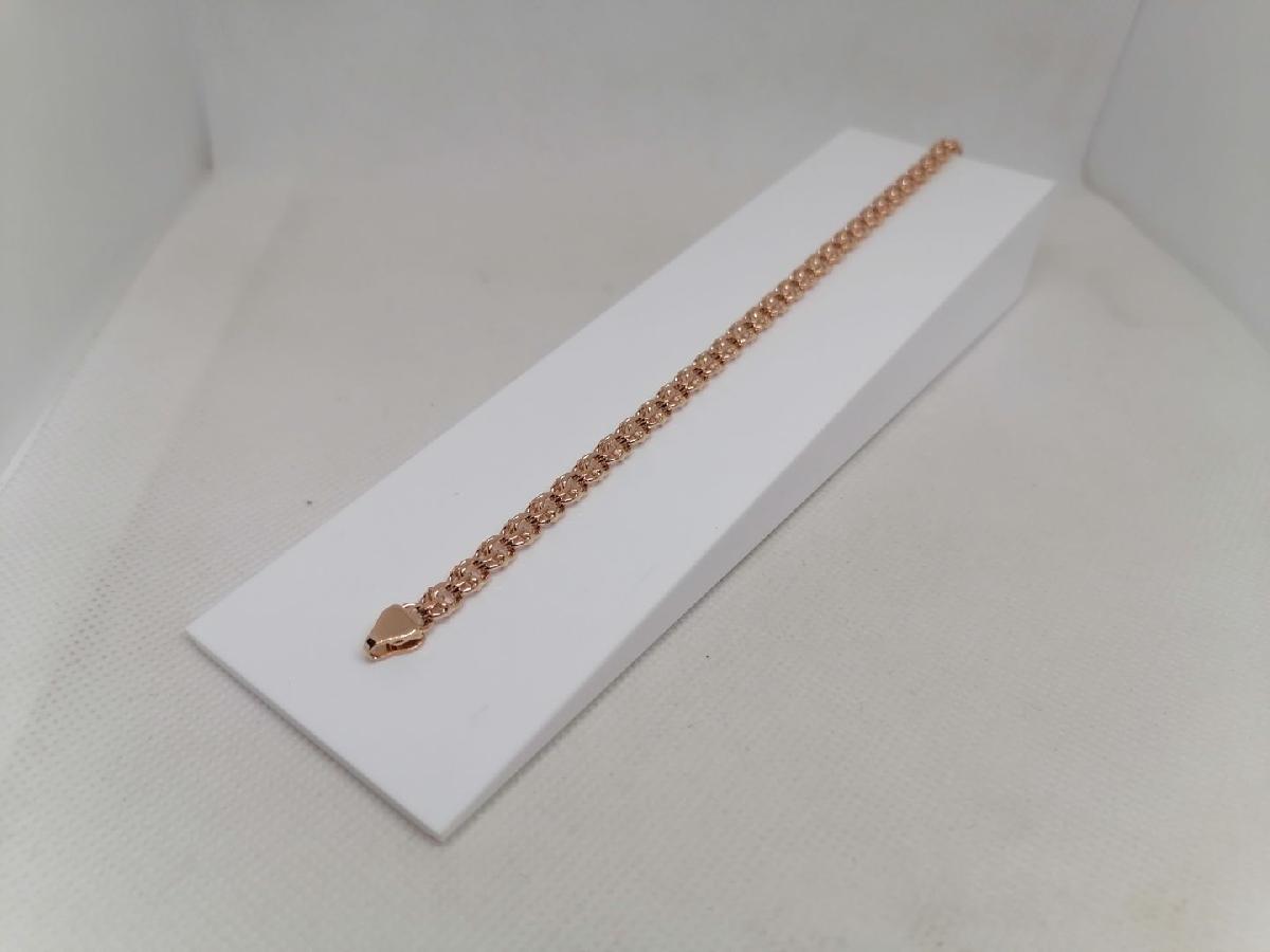 БЛБ585 БРАСЛЕТ ПОЛНОВЕСНЫЙ Бисмарк (Au 585)