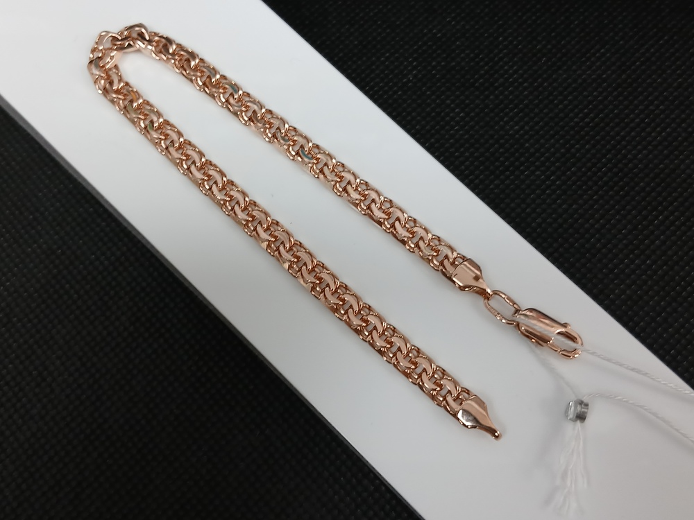 БЛБ585 БРАСЛЕТ ПОЛНОВЕСНЫЙ Бисмарк (Au 585)