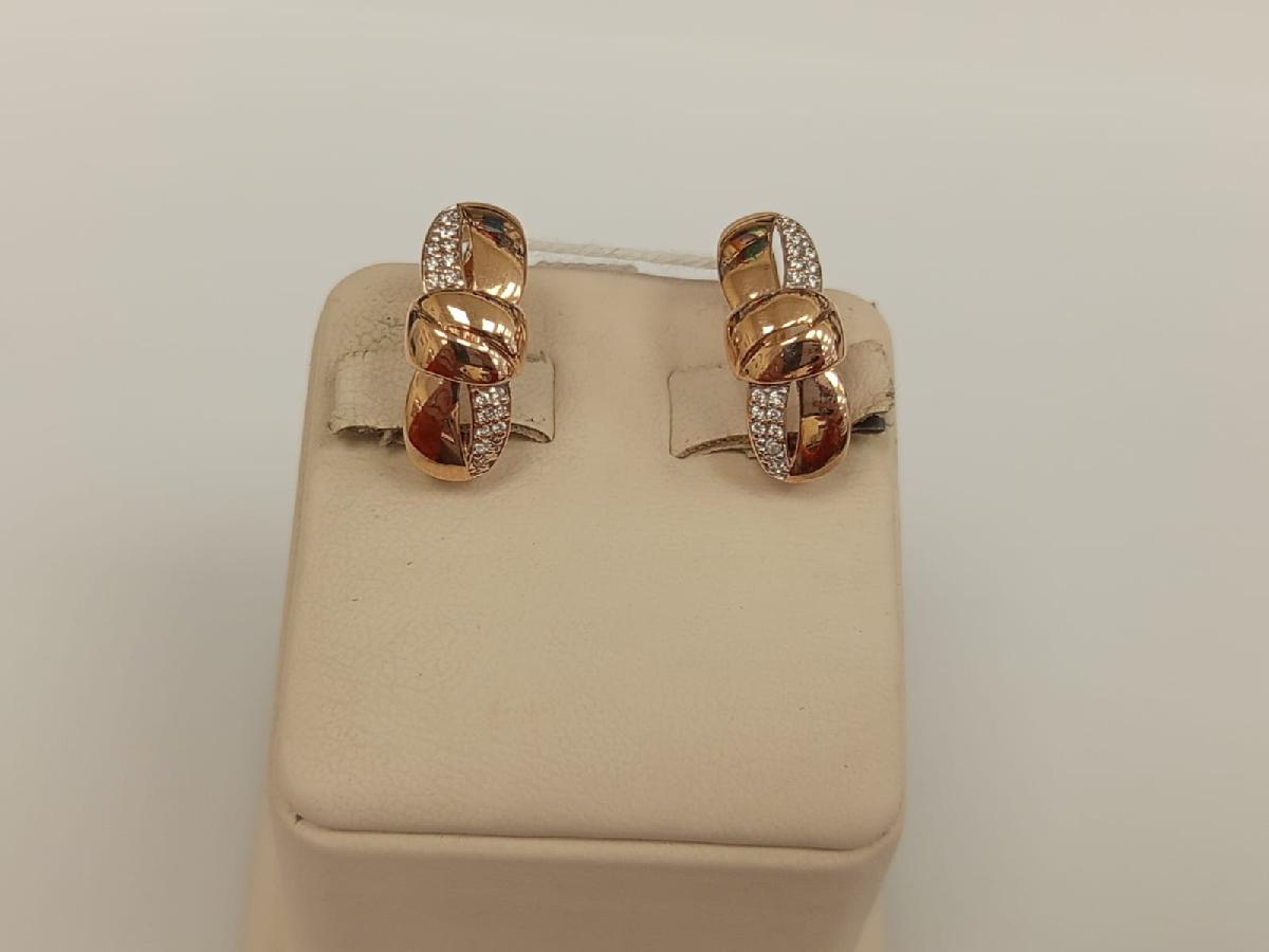 СКМИ585 СЕРЬГИ С КАМНЯМИ (Au 585)