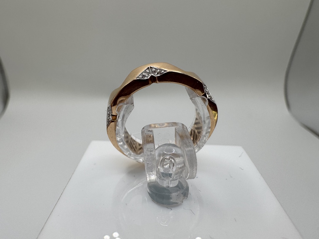 КОЛЬЦО С КАМНЯМИ (Au 585)