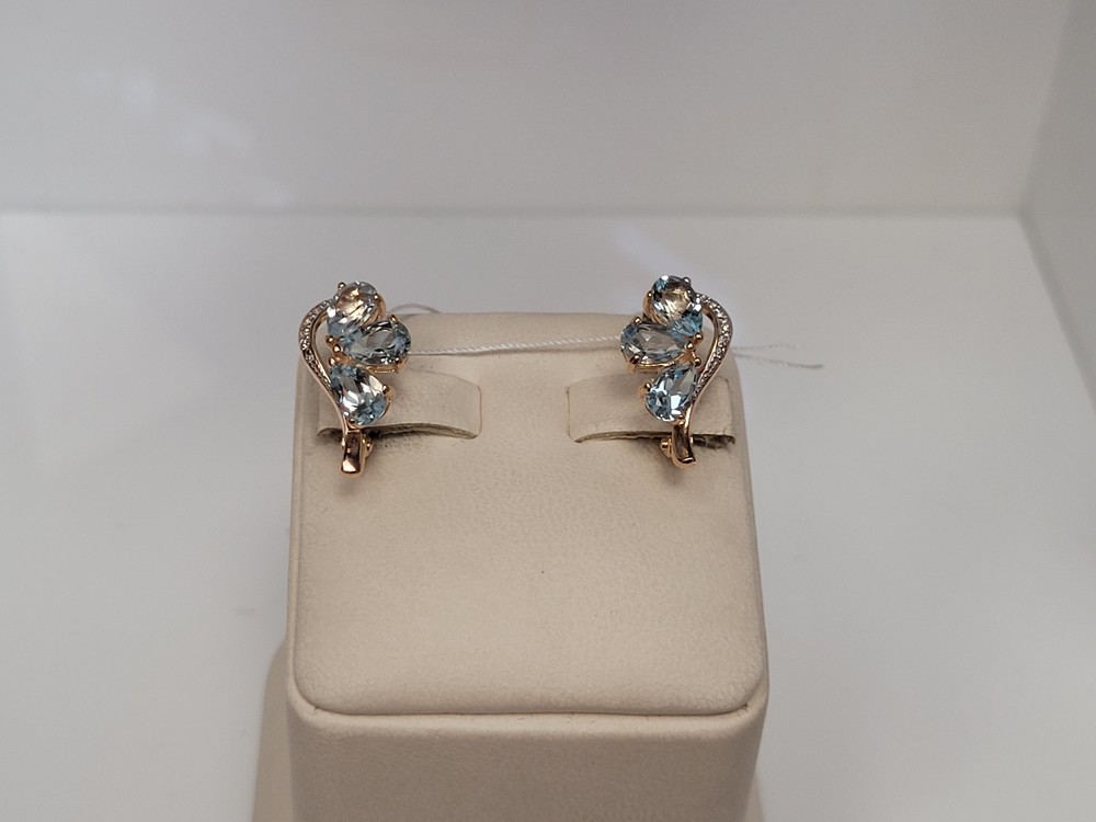 СЕРЬГИ С КАМНЯМИ (Au 585)