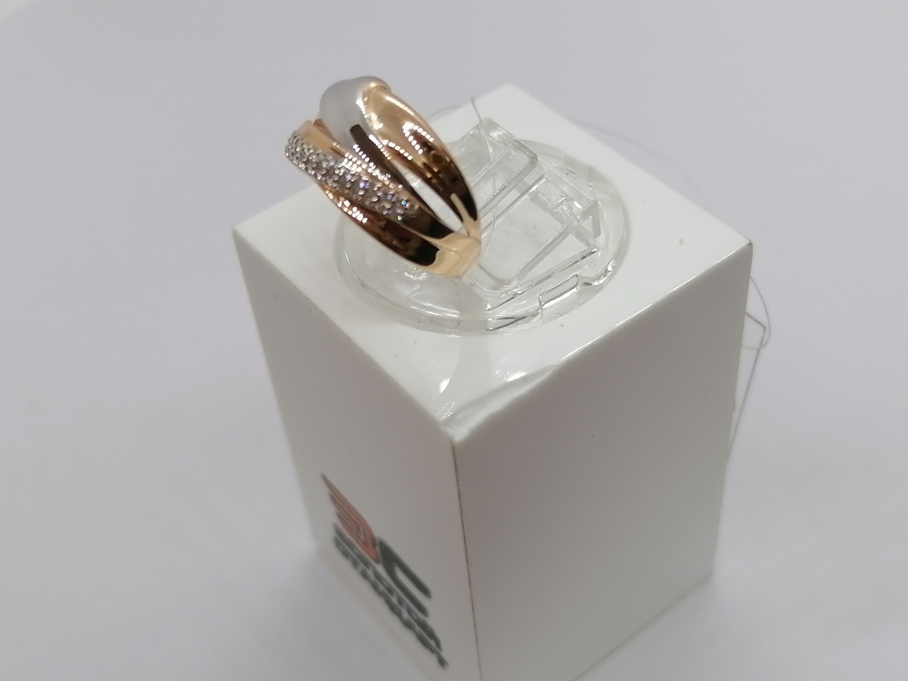 КОЛЬЦО С КАМНЯМИ (Au 585)