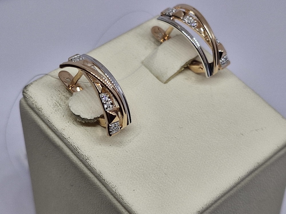 СЕРЬГИ С КАМНЯМИ (Au 585)