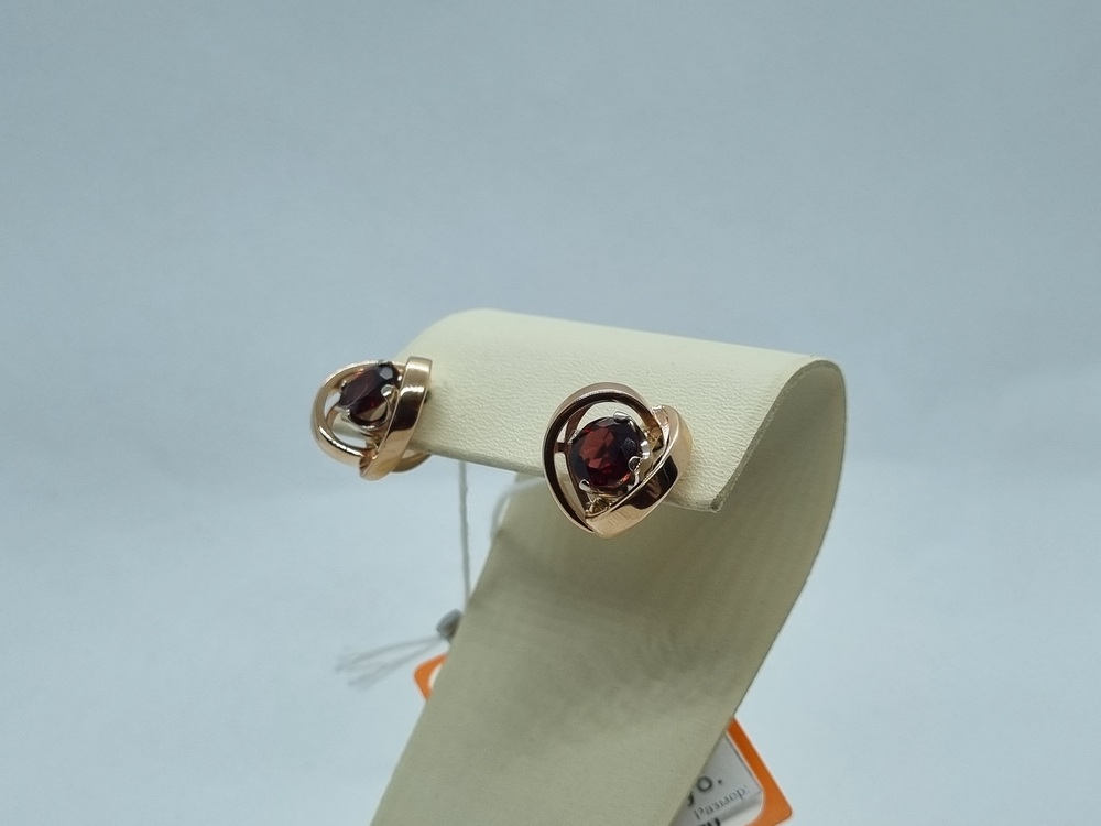 СЕРЬГИ С КАМНЕМ (Au 585)