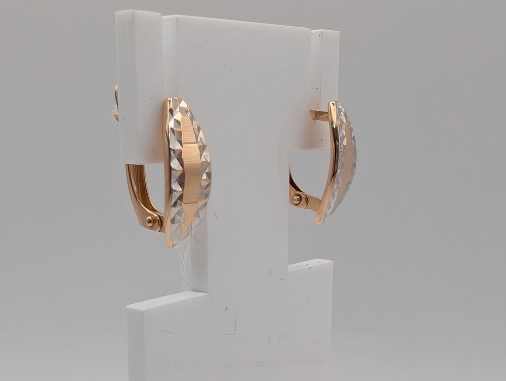 СЕРЬГИ БЕЗ КАМНЯ (Au 585)