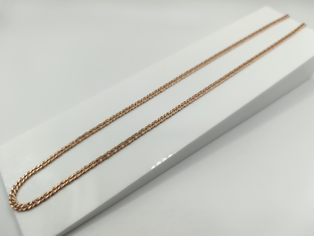 ЦЕПЬ ПУСТОТЕЛАЯ Ромб двойной (Au 585)