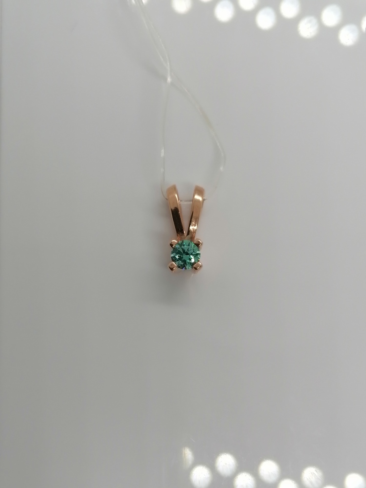 5549sw9 ПОДВЕСКА С КАМНЕМ (Au 585)