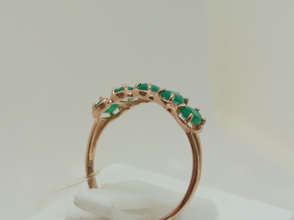 715446 КОЛЬЦО С КАМНЯМИ (Au 585)