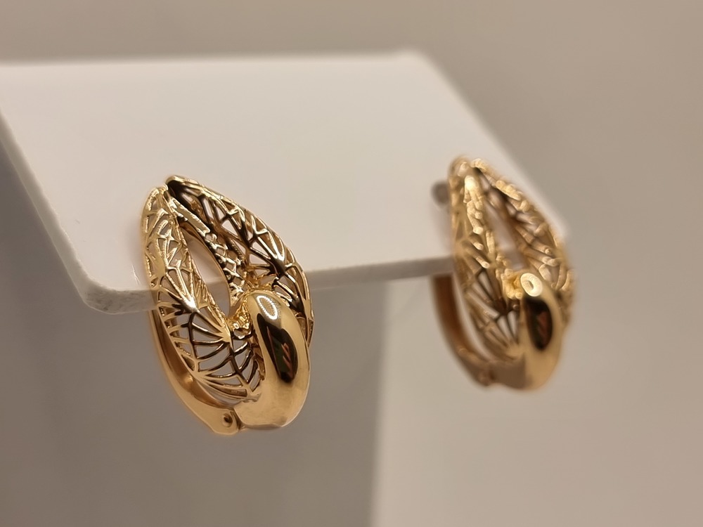 СЕРЬГИ БЕЗ КАМНЯ (Au 585)