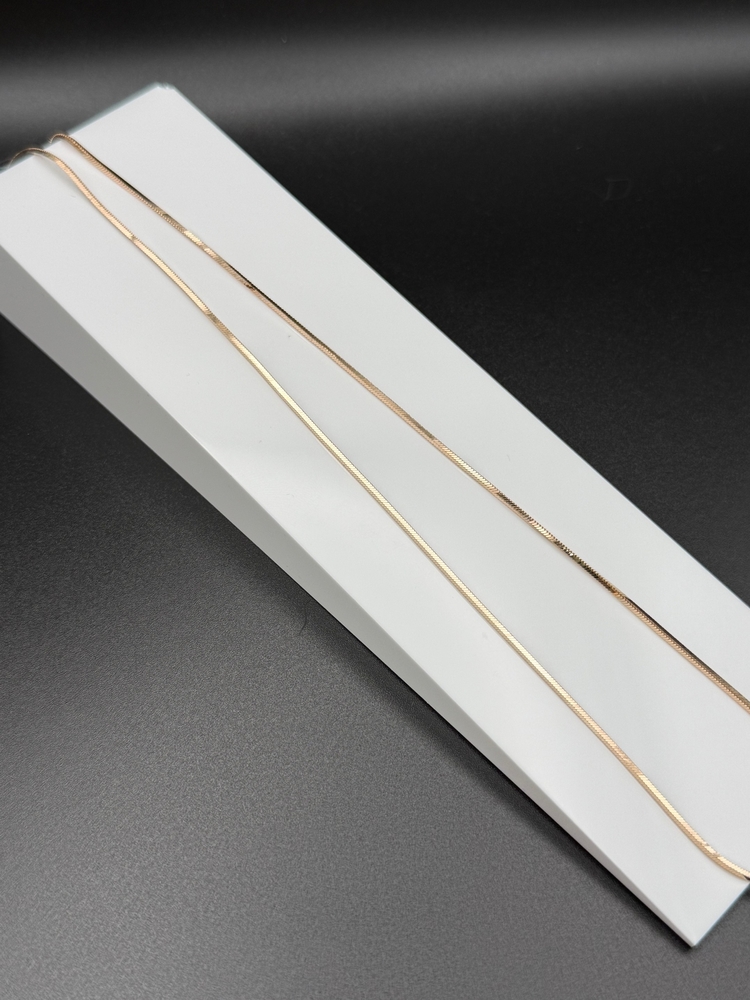 ЦЕПЬ ПОЛНОВЕСНАЯ Снейк квадратный (Au 585)