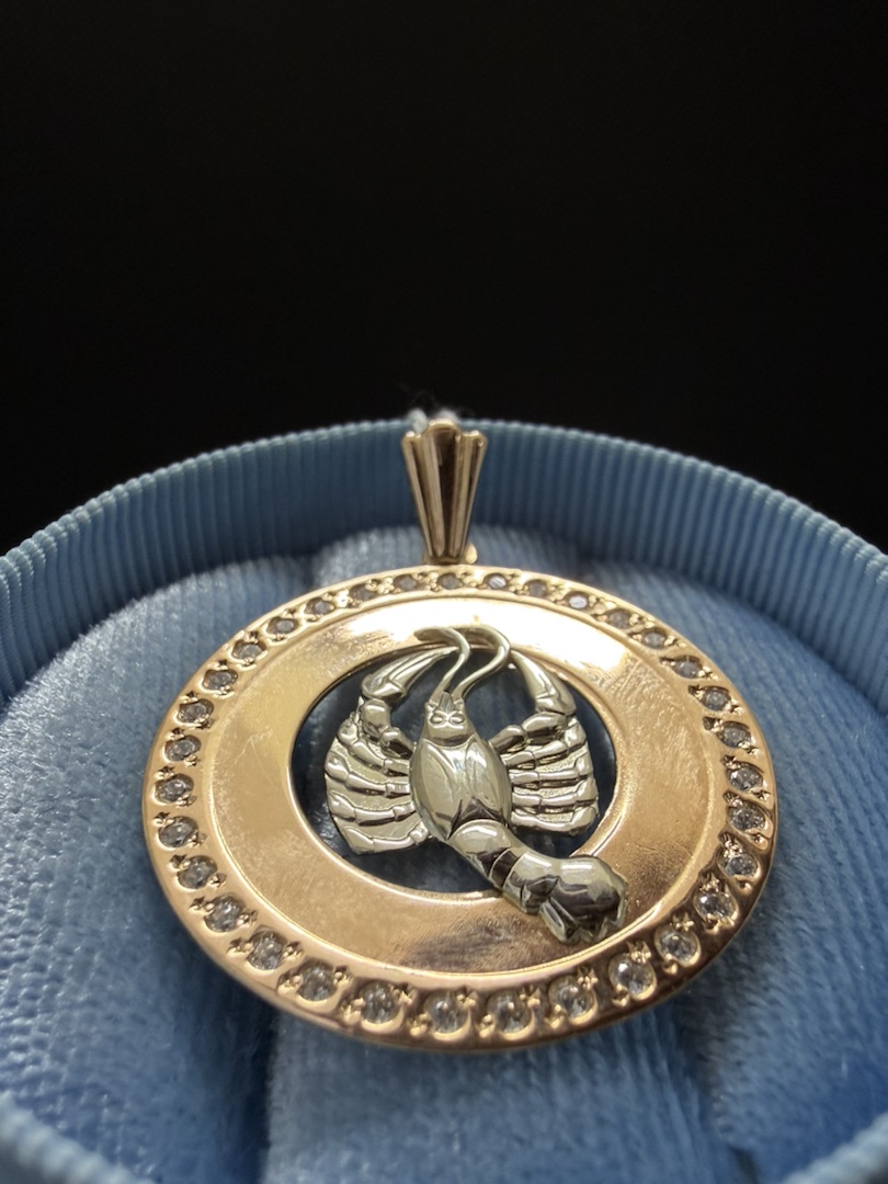 ПОДВЕСКА ЗНАК ЗОДИАКА РАК Au 585