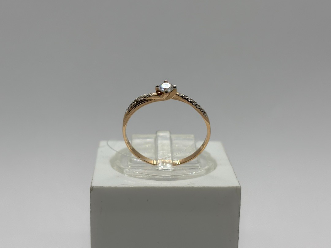 КОЛЬЦО С КАМНЯМИ (Au 585)