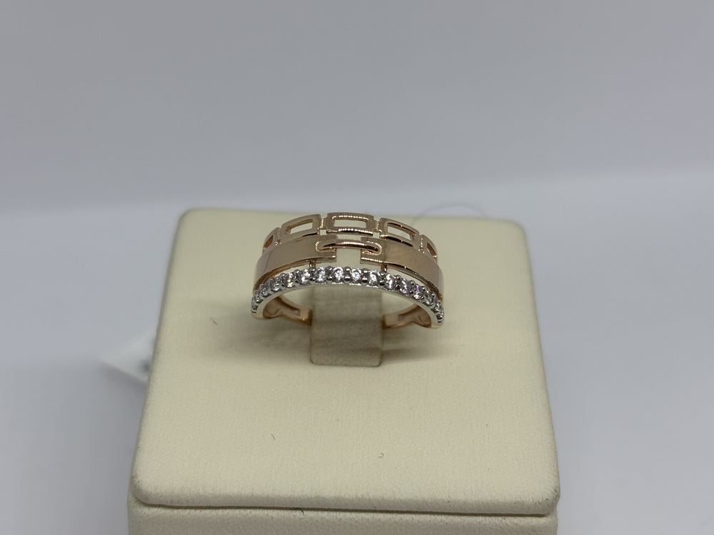 01-118235 КОЛЬЦО С КАМНЯМИ (Au 585)