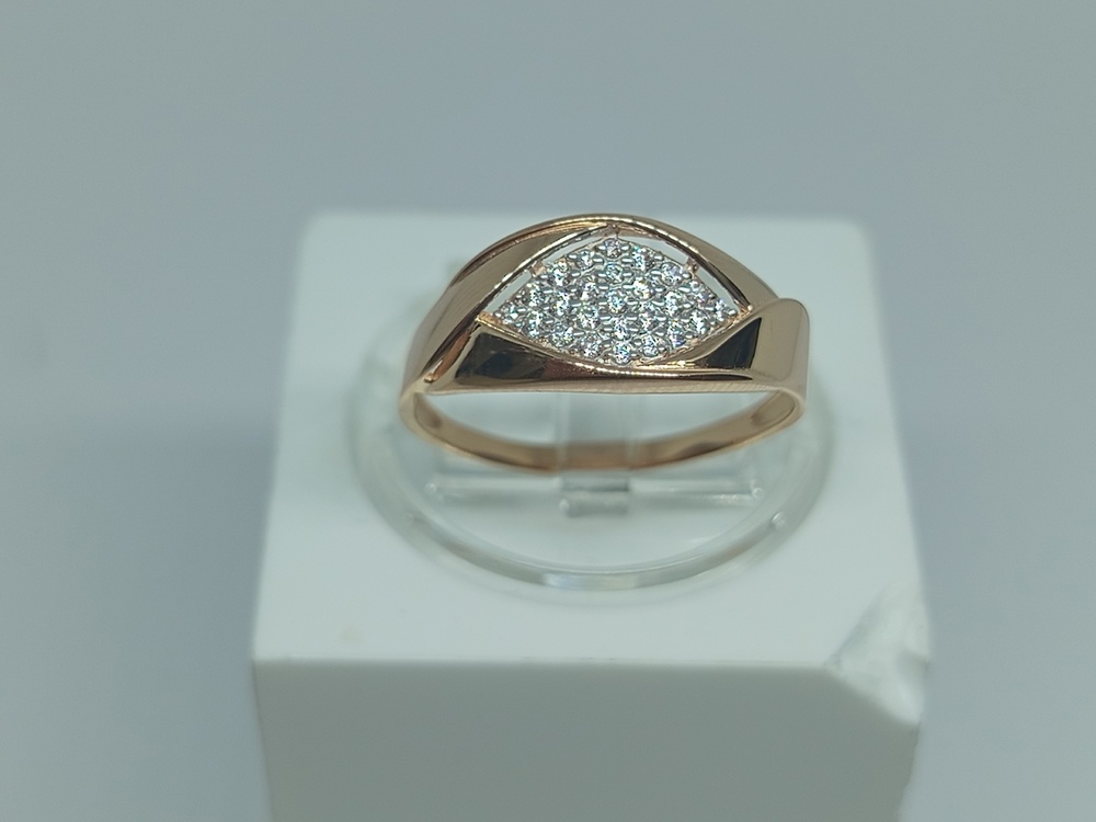 КОЛЬЦО С КАМНЯМИ (Au 585)