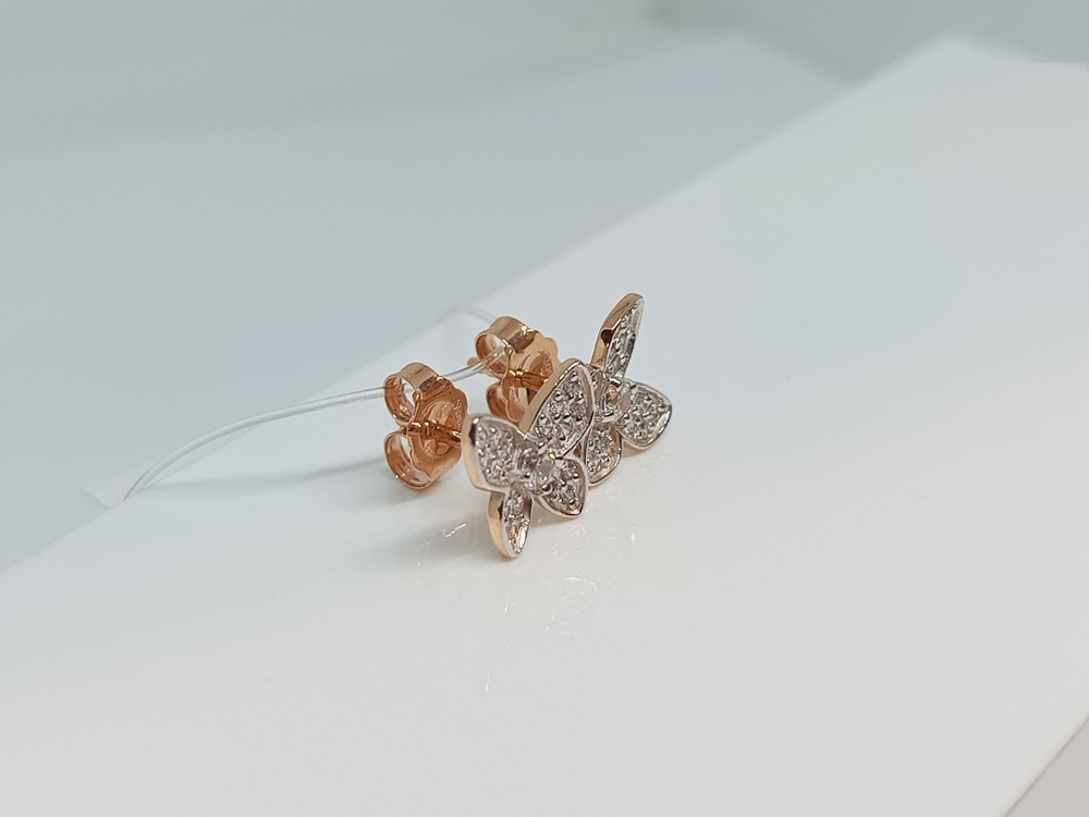 СЕРЬГИ ПУСЕТЫ с камнями (Au 585)