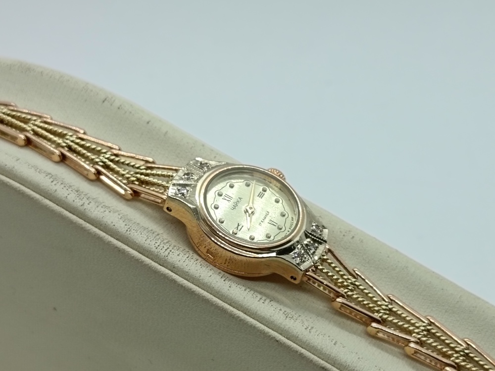 ЧАСЫ БРИЛЛИАНТ Au 585