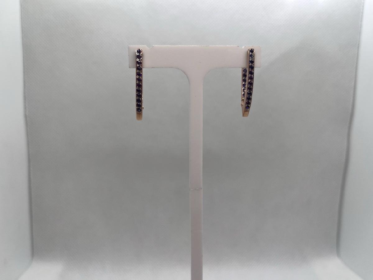 СКМИ585 СЕРЬГИ С КАМНЯМИ (Au 585)