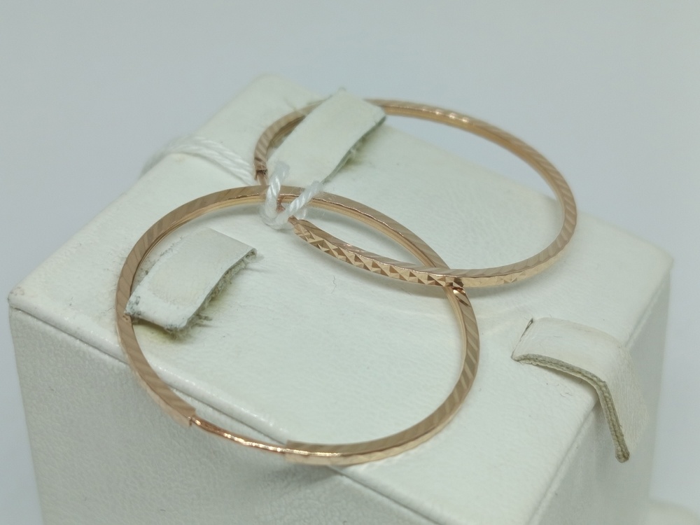 СКОН585 СЕРЬГИ КОНГО (Au 585)