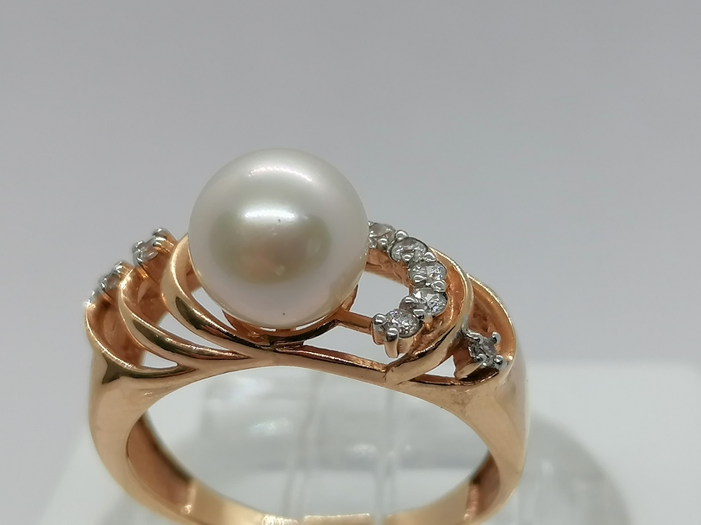 КОЛКМИ585 КОЛЬЦО С КАМНЯМИ (Au 585)
