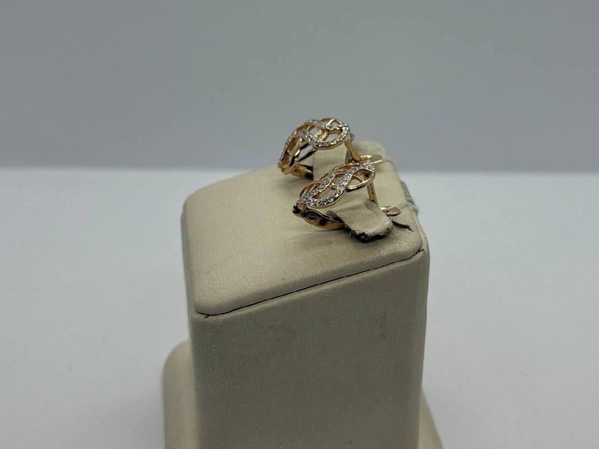 СКМИ585 СЕРЬГИ С КАМНЯМИ (Au 585)