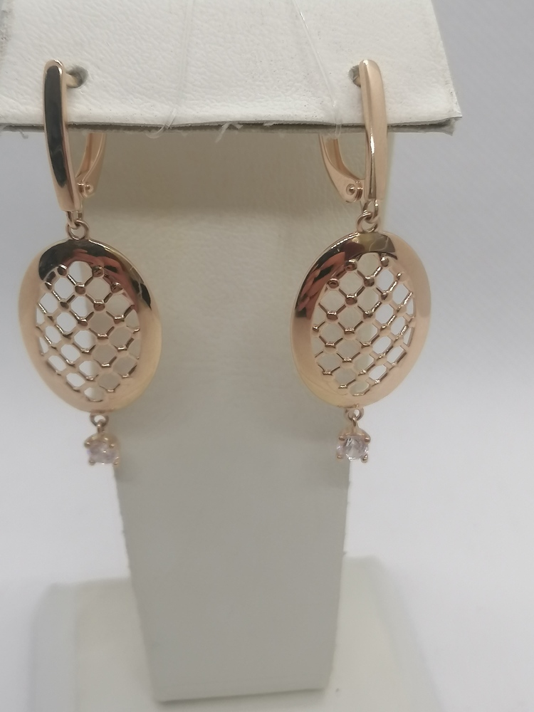 СЕРЬГИ С КАМНЕМ (Au 585)