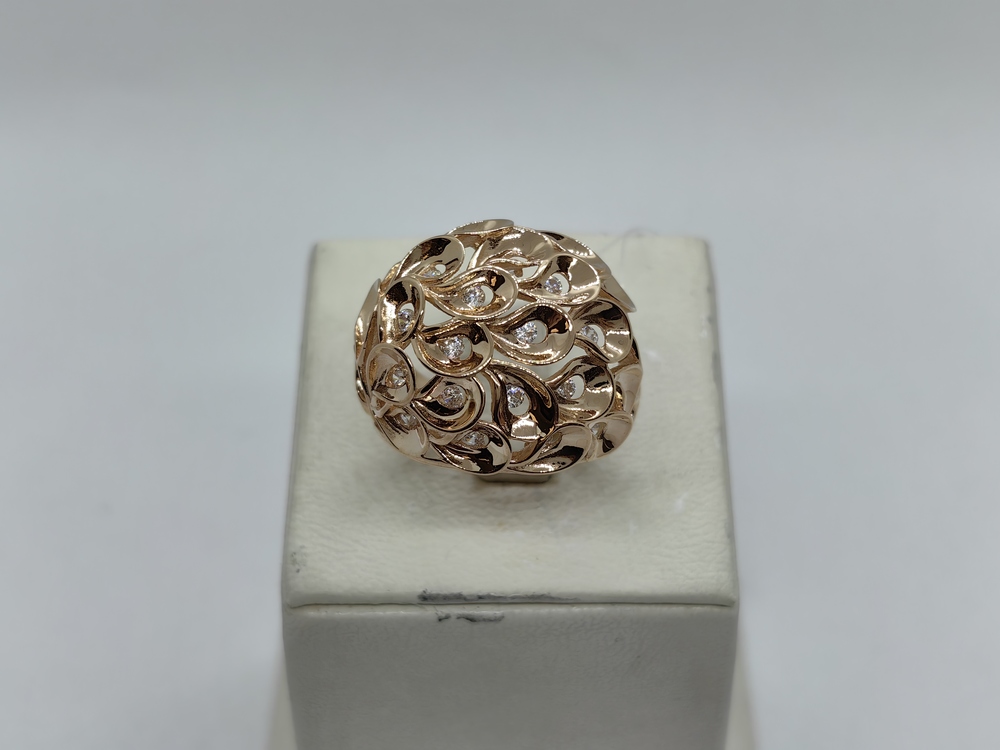 КОЛЬЦО С КАМНЯМИ (Au 585)