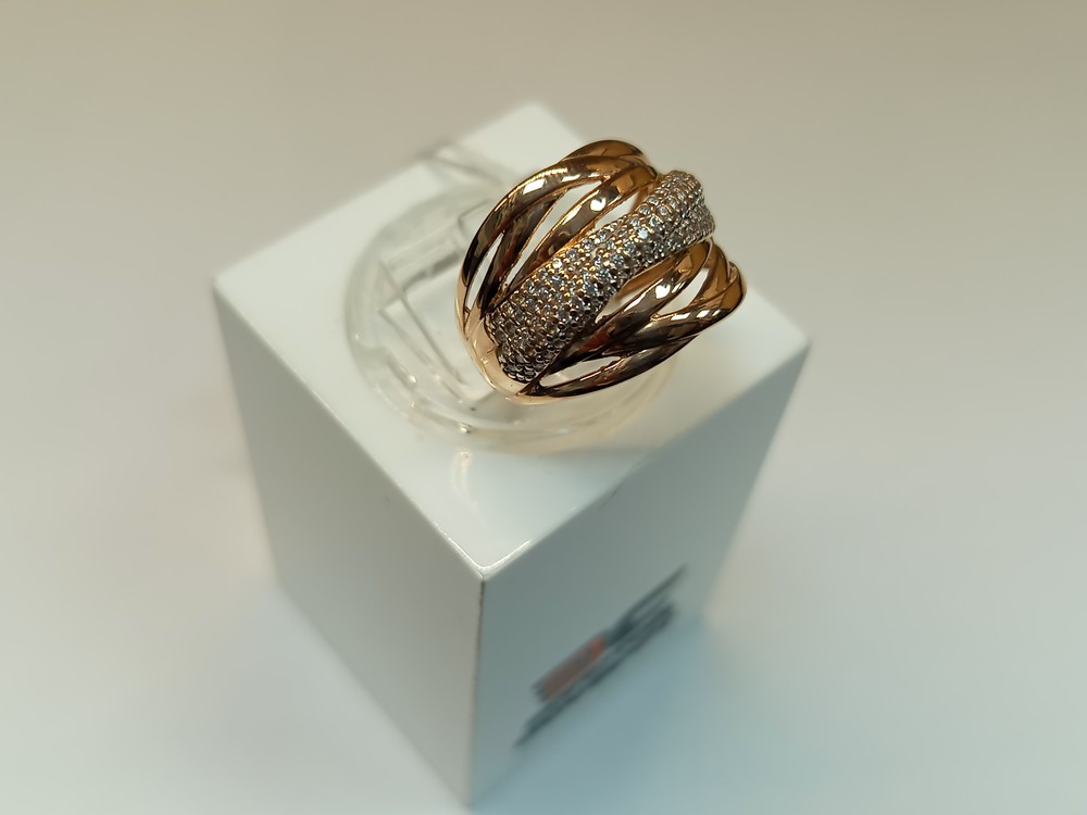 КОЛКМИ585 КОЛЬЦО С КАМНЯМИ (Au 585)