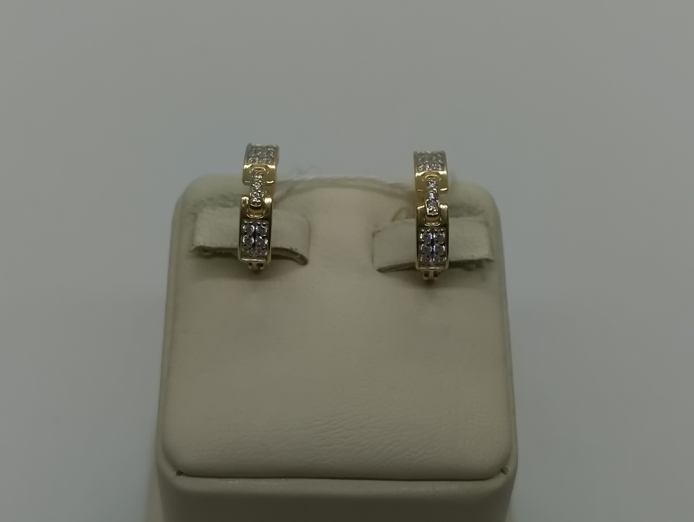 СКМИ585 СЕРЬГИ С КАМНЯМИ (Au 585)