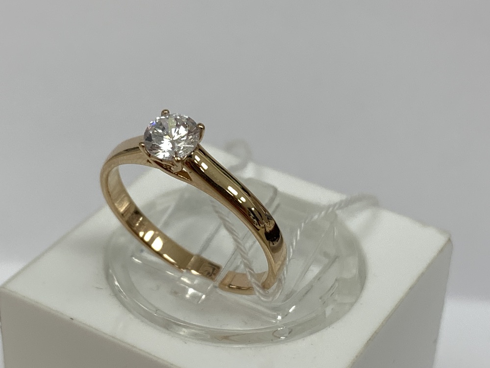 КОЛКМ585 КОЛЬЦО С КАМНЕМ (Au 585)