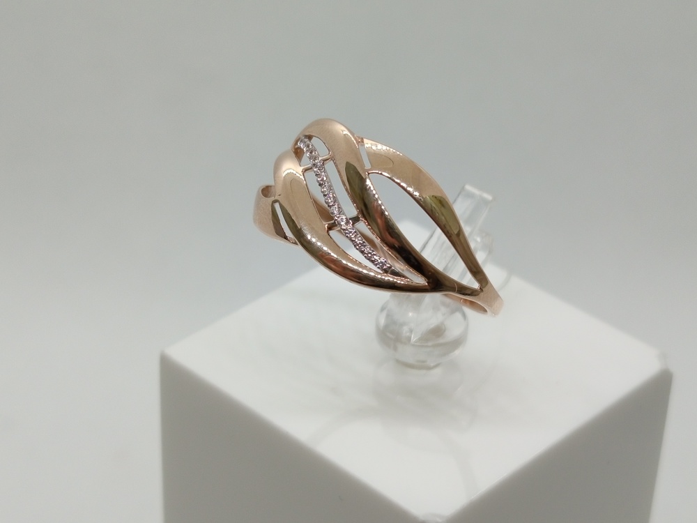 КОЛЬЦО С КАМНЯМИ (Au 585)