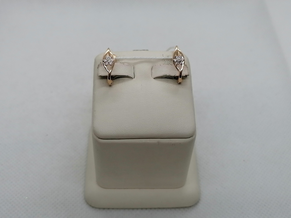 СКМИ585 СЕРЬГИ С КАМНЯМИ (Au 585)
