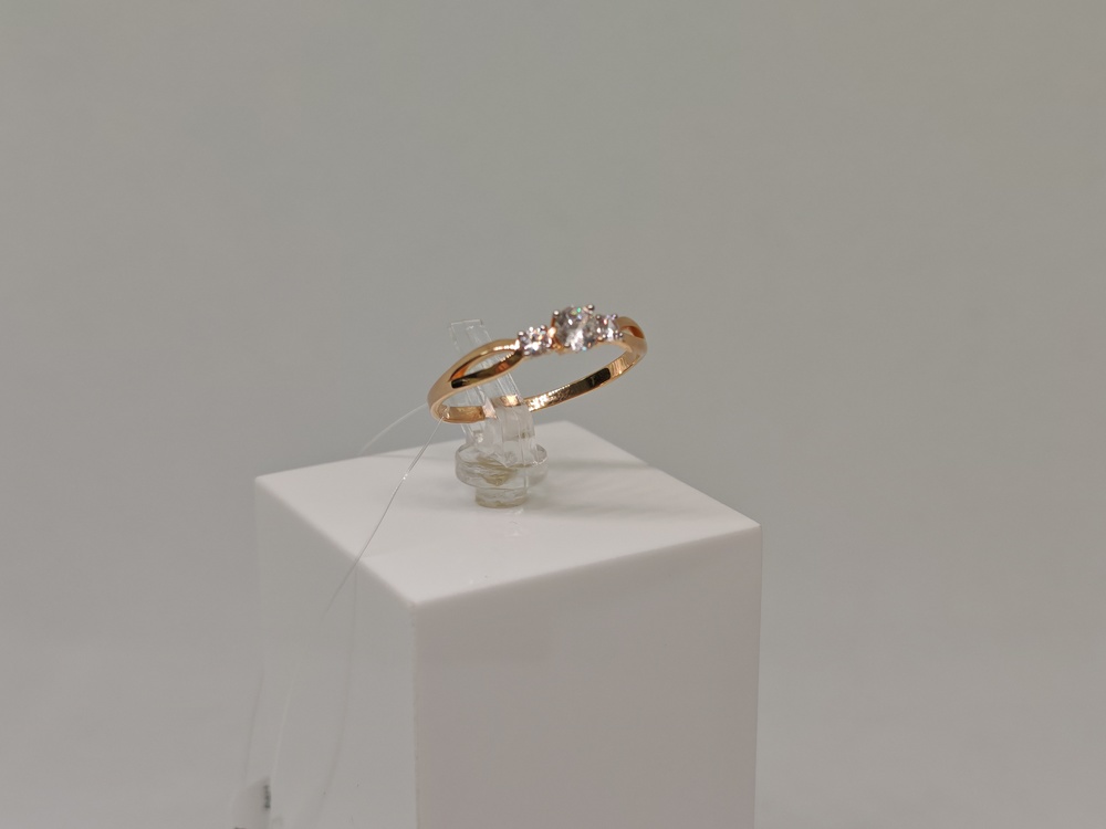 КОЛЬЦО С КАМНЯМИ (Au 585)