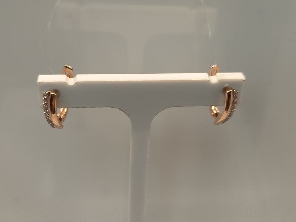 000522-1102 СЕРЬГИ С КАМНЯМИ (Au 585)