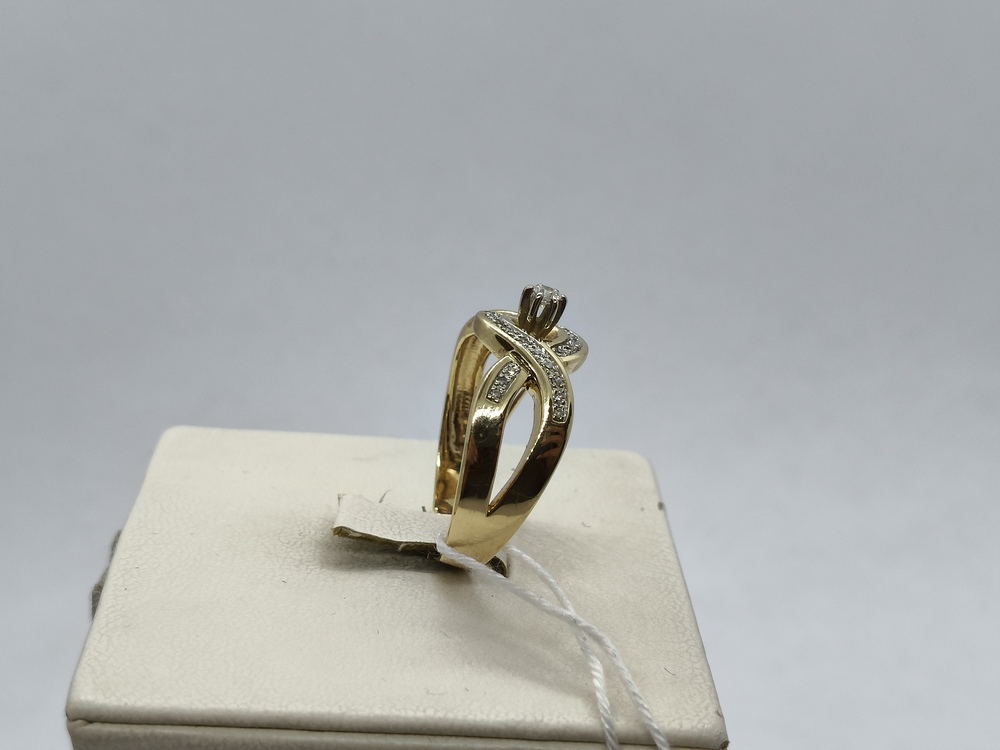 КОЛЬЦО С КАМНЯМИ (Au 585)