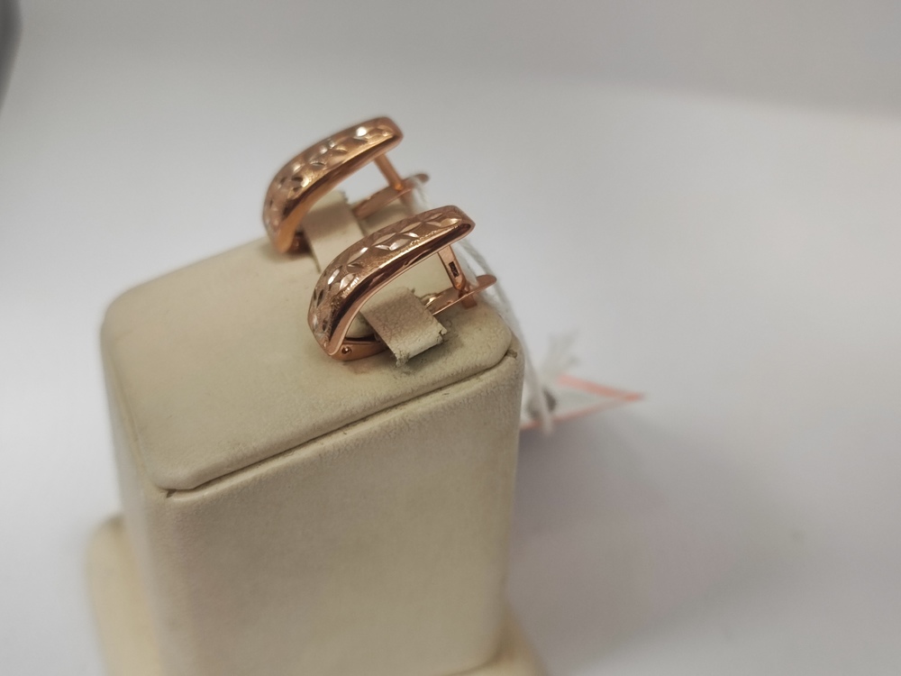 СЕРЬГИ БЕЗ КАМНЯ (Au 585)