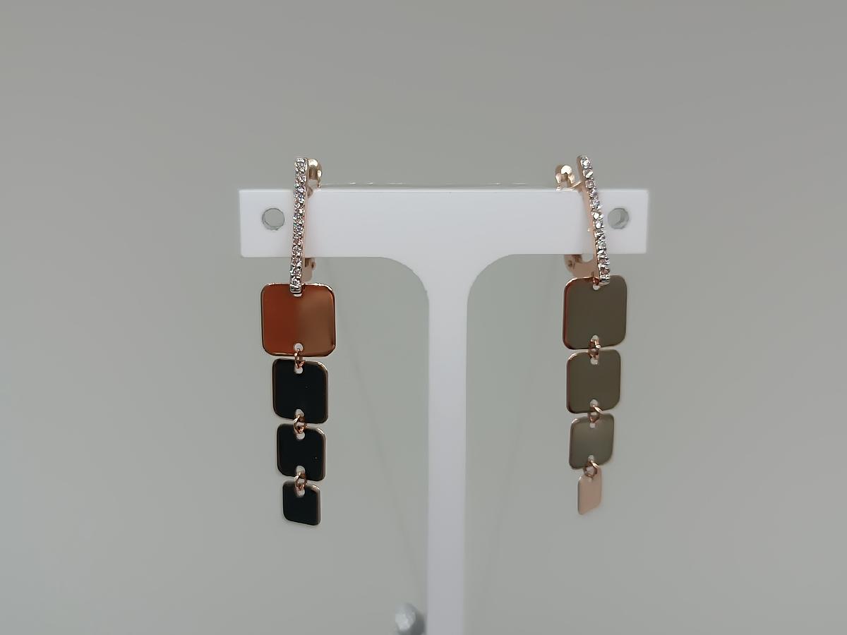 СЕРЬГИ С КАМНЯМИ (Au 585)