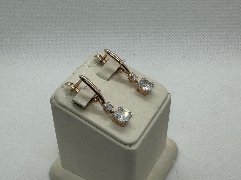 СЕРЬГИ С КАМНЯМИ (Au 585)