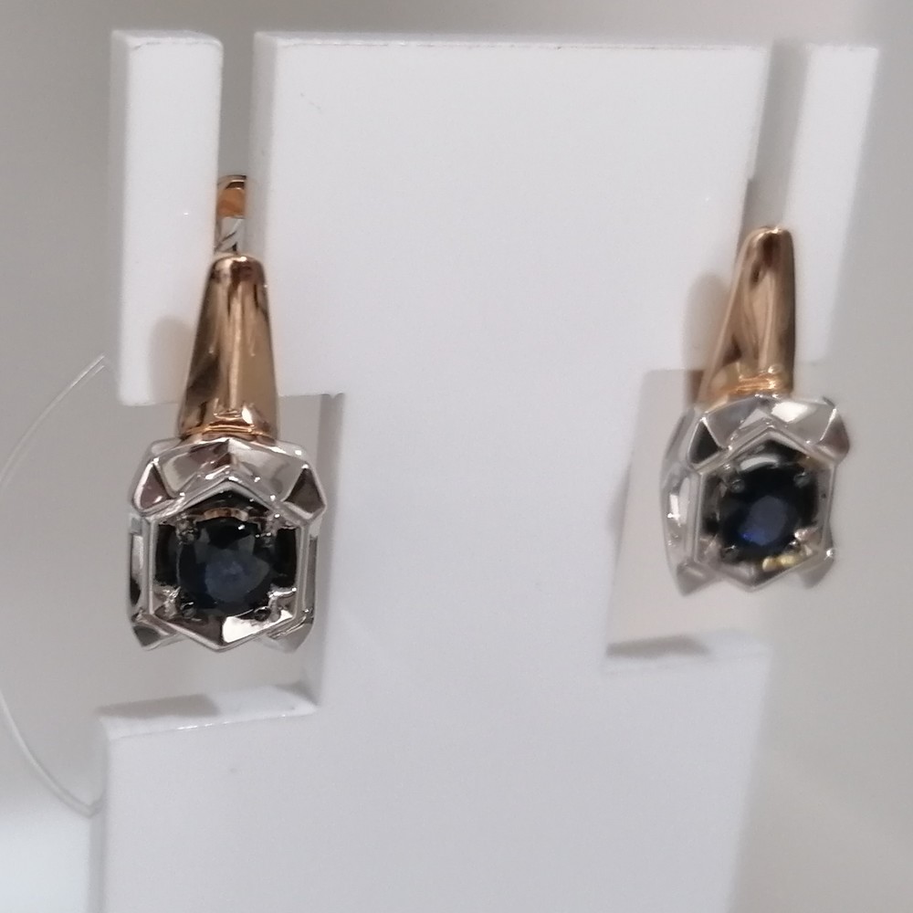 СЕРЬГИ САПФИР (Au 585)