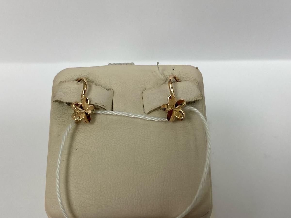 СБКМ585 СЕРЬГИ БЕЗ КАМНЯ (Au 585)