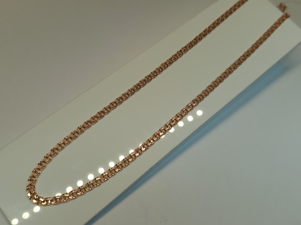 ЦЕПЬ ПУСТОТЕЛАЯ Бисмарк (Au 585)