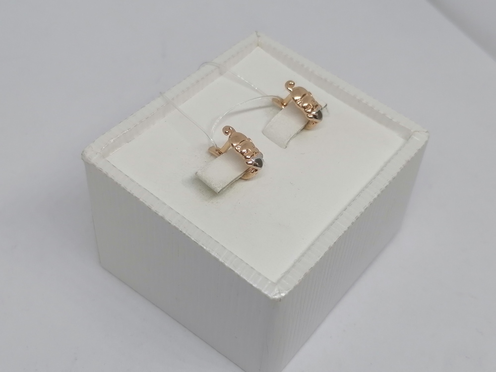 СЕРЬГИ БЕЗ КАМНЯ (Au 585)